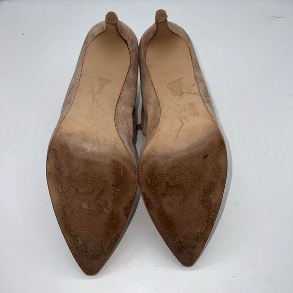 Free People Beige Suede Ankle Strap Heels - Picture 12 of 13